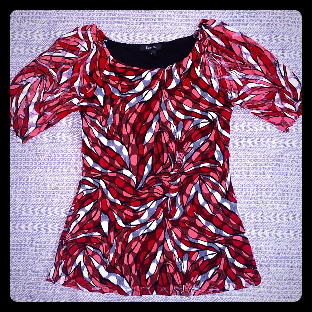 Sheer Polka Dot Blouse